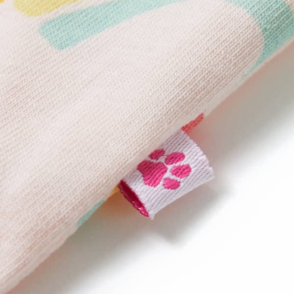 Barnpyjamas med korta ärmar blekrosa 116