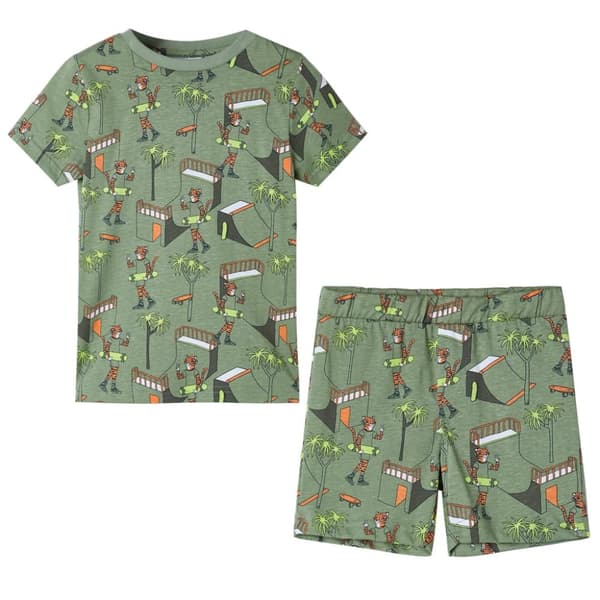 Pyjamas til børn str. 104 lys kakifarve