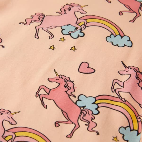 Pyjamas til børn str. 116 korte ærmer orange