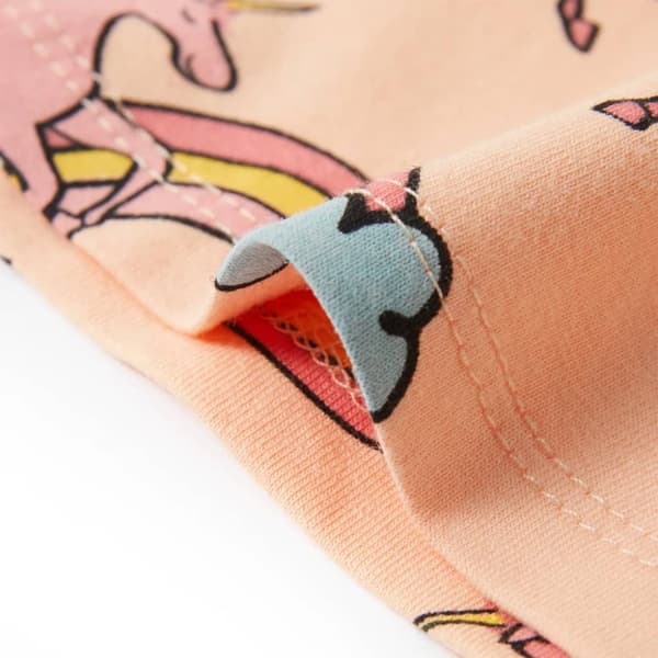 Pyjamas til børn str. 116 korte ærmer orange