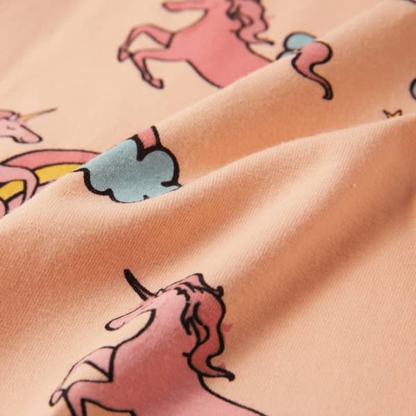 Pyjamas til børn str. 116 korte ærmer orange