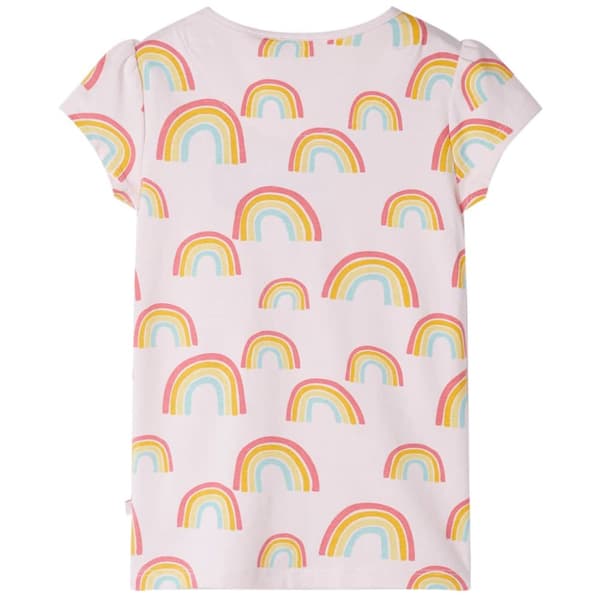 Barnpyjamas med korta ärmar blekrosa 128