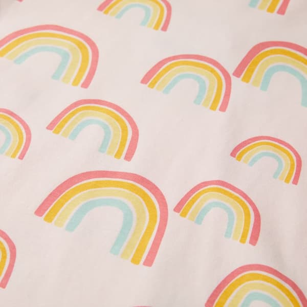 Barnpyjamas med korta ärmar blekrosa 128