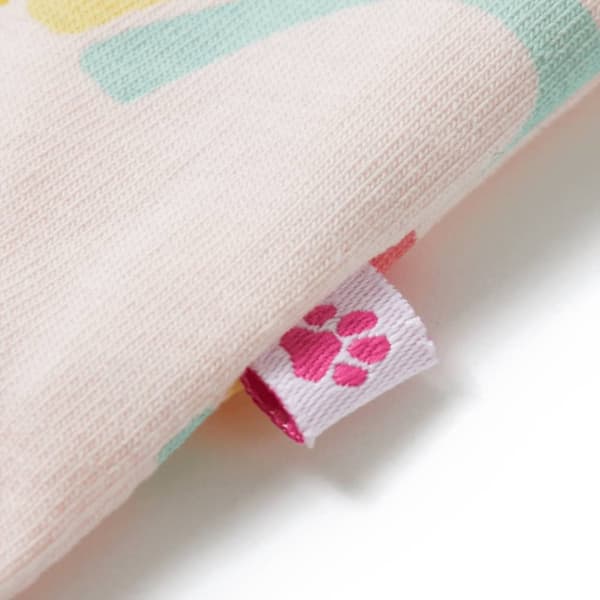 Barnpyjamas med korta ärmar blekrosa 128
