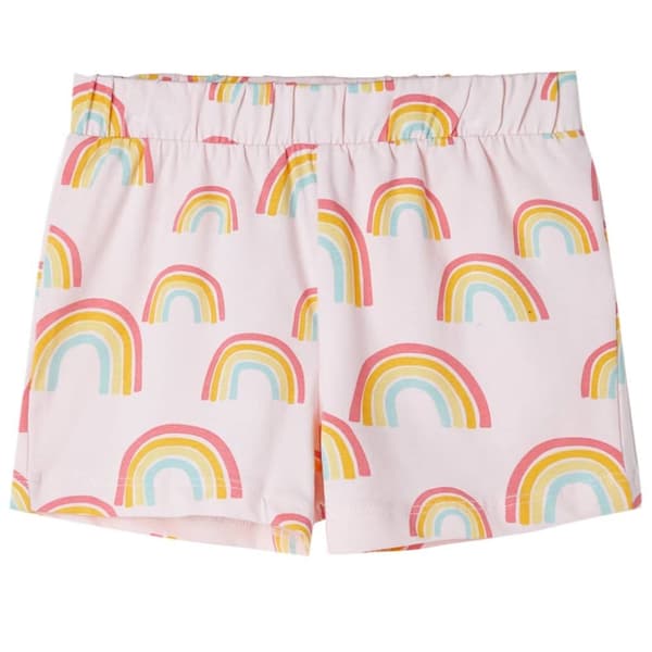 Barnpyjamas med korta ärmar blekrosa 128