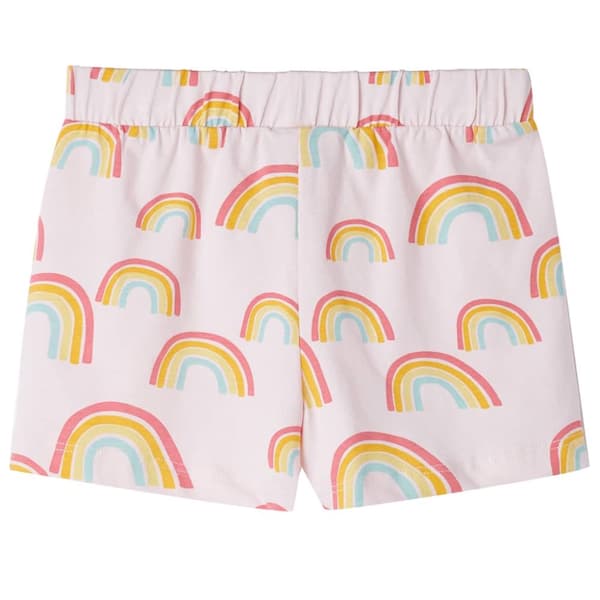 Barnpyjamas med korta ärmar blekrosa 128