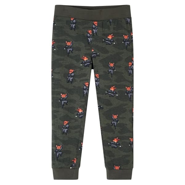 Lasten pitkähihainen pyjama khaki 128