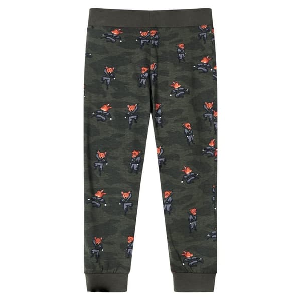 Lasten pitkähihainen pyjama khaki 128