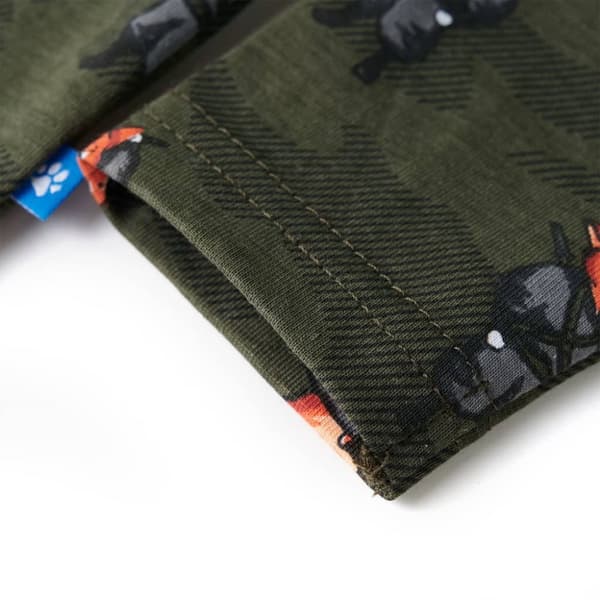 Lasten pitkähihainen pyjama khaki 128