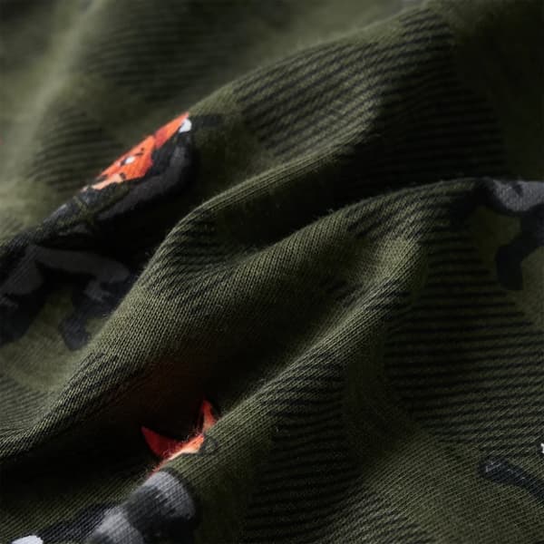Lasten pitkähihainen pyjama khaki 128