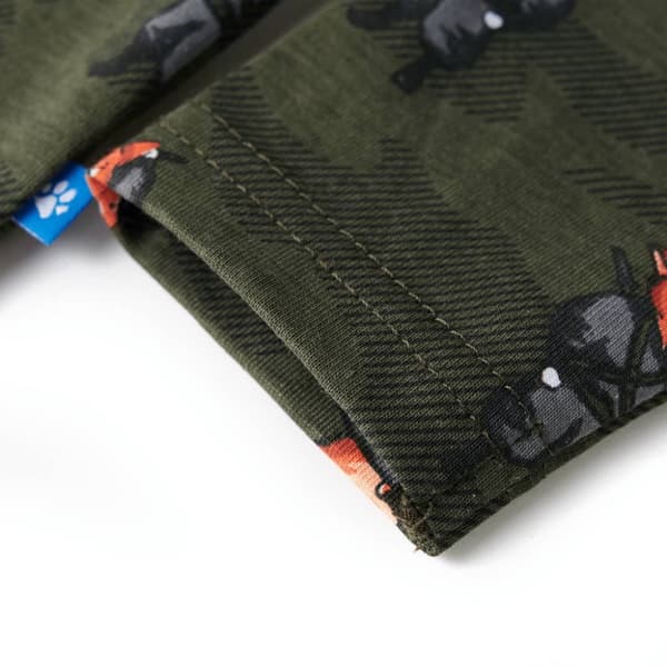 Lasten pitkähihainen pyjama khaki 104