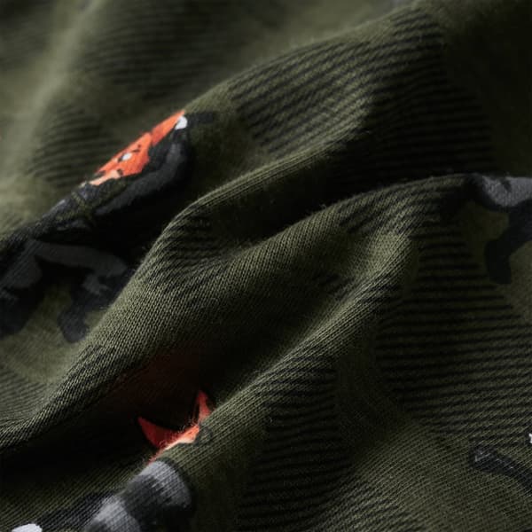 Lasten pitkähihainen pyjama khaki 104
