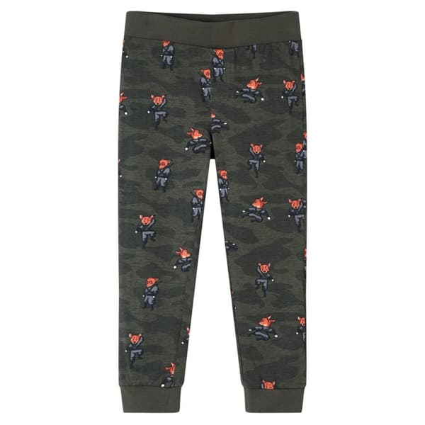 Lasten pitkähihainen pyjama khaki 116