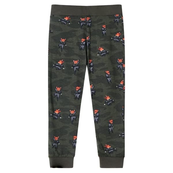 Lasten pitkähihainen pyjama khaki 116