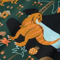 Miniatyrbild 10 av 10: Pyjamas med långa ärmar för barn mörkgrön 92