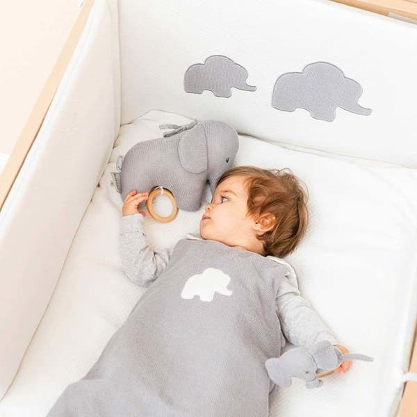 Tembo stickad sovsäck - NATTOU - 70 x 43 cm - 0 till 6 månader - 70% bomull 30% polyester