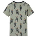 Pikkukuva 3 / 10: Lasten lyhythihainen pyjama vaalea khaki 128