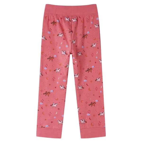 Langærmet pyjamas til børn str. 116 gammelrosa - Nattøj til børn