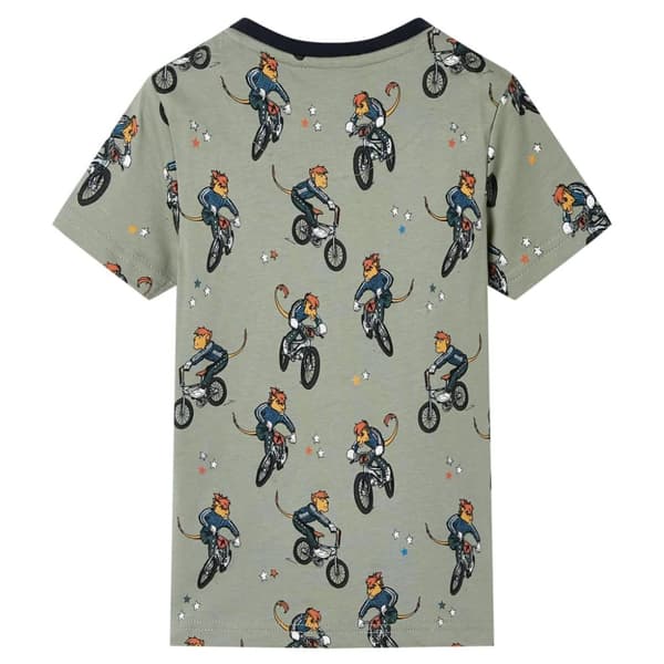 Barnpyjamas med korta ärmar ljus khaki 104 -  Nattkläder för barn