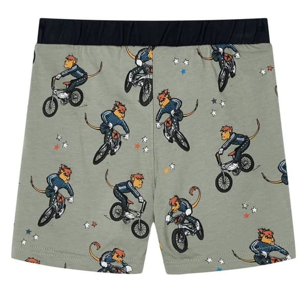Barnpyjamas med korta ärmar ljus khaki 104 -  Nattkläder för barn