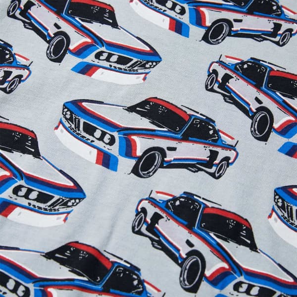 Lasten lyhythihainen pyjama harmaa 128 -  Lasten Yövaatteet