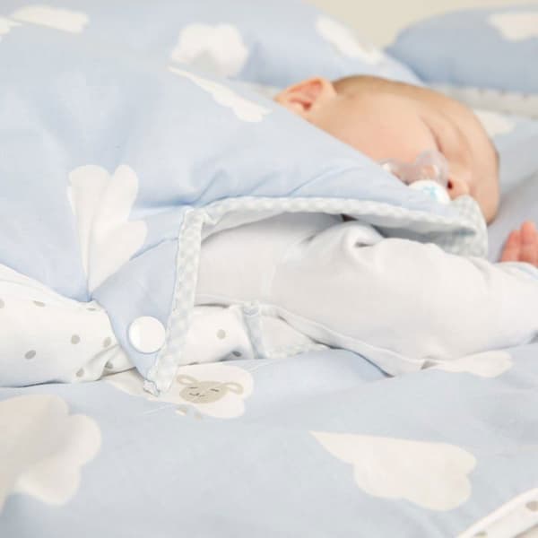 ROBA Kleine Wolke Babysovsäck - Olika storlekar - Året runt - Blå / Vit