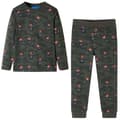 Miniatyrbild 1 av 2: Pyjamas med långa ärmar för barn khaki 104