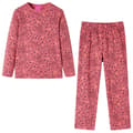 Miniatyrbild 1 av 2: Pyjamas med långa ärmar för barn gammelrosa 116