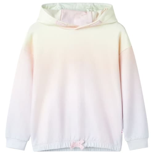 Barnhoodie stjärnvit 92