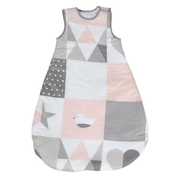 ROBA Baby sovsäck “Happy Patch pink” – 90 cm – året runt – Rosa
