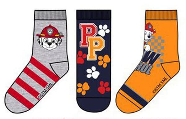 Paw Patrol Barnstrumpor / Strumpor för Barn - 3-Pack
