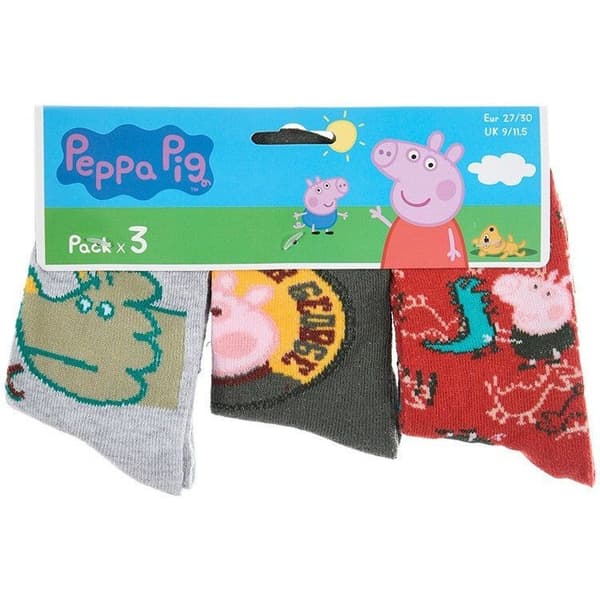 Greta Gris Barnstrumpor / Strumpor för Barn - 3-Pack