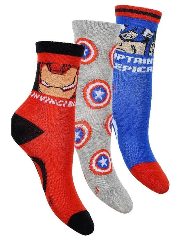 Avengers Barnstrumpor / Strumpor för Barn - 3-Pack