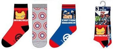 Avengers Barnstrumpor / Strumpor för Barn - 3-Pack