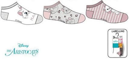 Disney Marie Barnstrumpor / Strumpor för Barn - 3-Pack