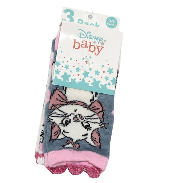 Disney Marie Babystrumpor / Strumpor för Baby - 3-Pack