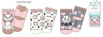 Disney Marie Babystrumpor / Strumpor för Baby - 3-Pack