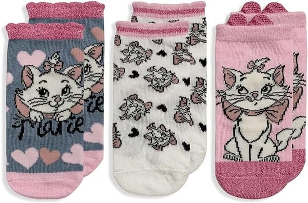 Disney Marie Babystrumpor / Strumpor för Baby - 3-Pack 6-12 månader