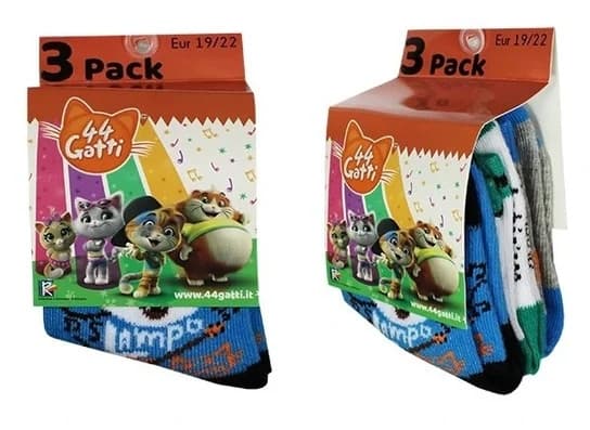 44 Cats Barnstrumpor / Strumpor för Barn - 3-Pack