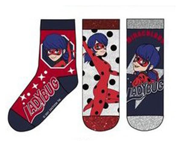 Miraculous Ladybug Barnstrumpor / Strumpor för Barn - 3-Pack