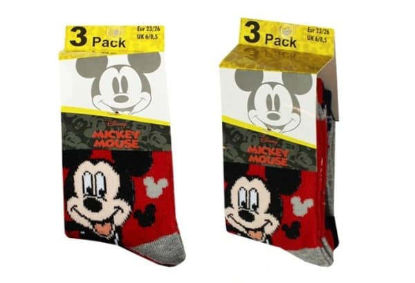 Musse Pigg Barnstrumpor / Strumpor för Barn - 3-Pack