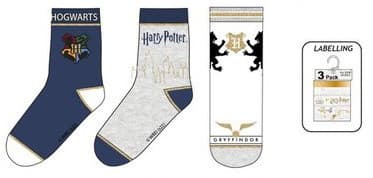 Harry Potter Barnstrumpor / Strumpor för Barn - 3-Pack