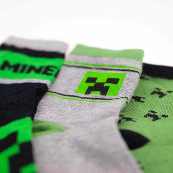 Minecraft Barnstrumpor / Strumpor för Barn - 3-Pack