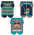 Pikkukuva 3 / 3: Minecraft Barnstrumpor / Strumpor för Barn - 3-Pack