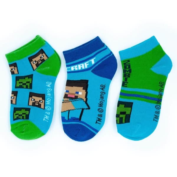 Minecraft Barnstrumpor / Strumpor för Barn - 3-Pack