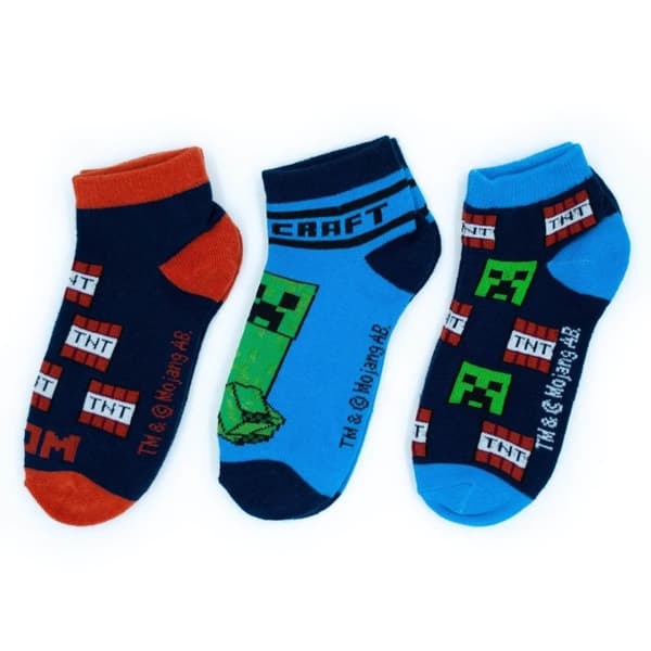 Minecraft Barnstrumpor / Strumpor för Barn - 3-Pack