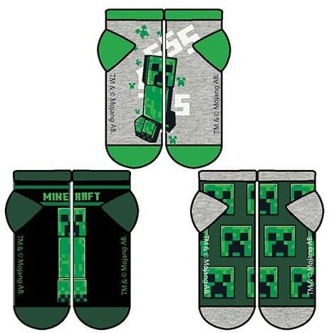 Minecraft Barnstrumpor / Strumpor för Barn - 3-Pack