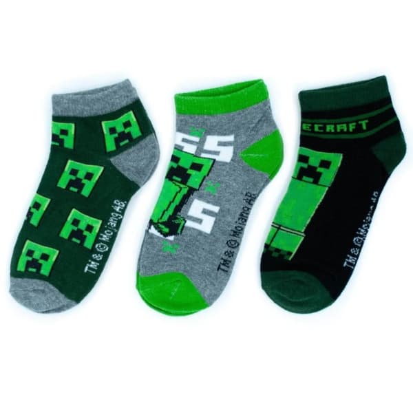 Minecraft Barnstrumpor / Strumpor för Barn - 3-Pack