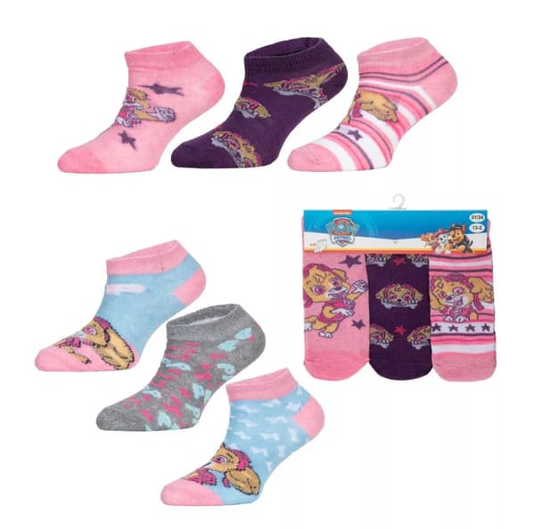 Paw Patrol Rosa strumpor 6-Pack 23-34