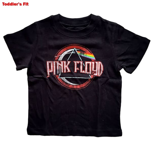 Pink Floyd Kids Toddler T-Shirt: Vintage Dark Side of the Moon Seal (24 Months)